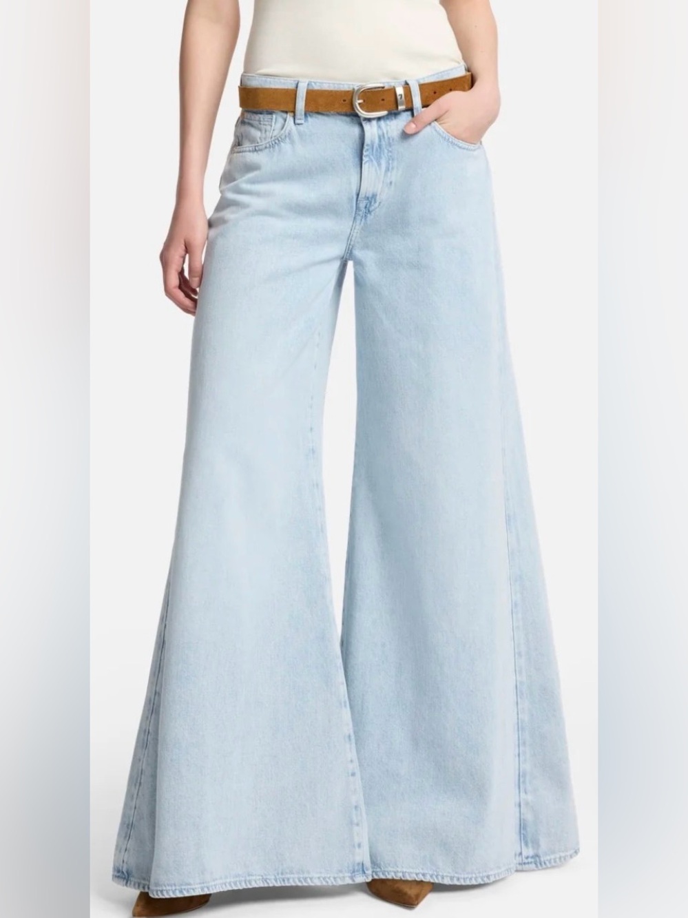 7 For All Mankind Willow Wide Leg Palazzo Jeans